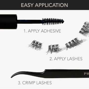 Pro Lash | Professionally Styled Lashes at Home | Easy Application Professional Quality | Waterproof | Lasts up to 10 Days with ProLock Adhesive System | 3 Sets - Classic Luxe Wispy No. 15
