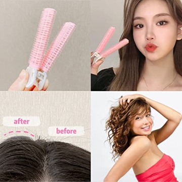 Pink Velcro Hair Rollers for Effortless Volume and Style