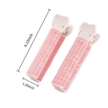 Pink Velcro Hair Rollers for Effortless Volume and Style