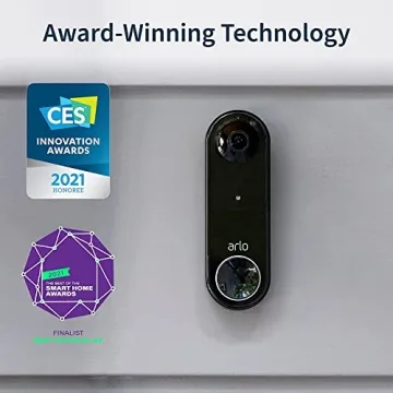 Arlo Essential Wireless Video Doorbell - Renewed 180° HD