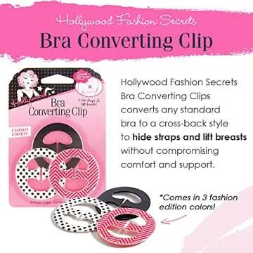 Hollywood Fashion Secrets Bra Converting Clips, 3 Count