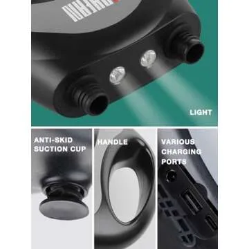 Niphean Paddle Board Pump, Sup Pump with Auto-Off, Electric Air Pump with Built-in Battery, Air Pump for Inflatables&Deflatable, 20PSI High Pressure Portable Air Pump, Electric Pump for Paddle Board