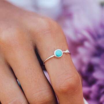 Pura Vida Turquoise Double Stone Ring for Women