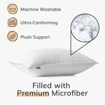 Premium Queen Size Cooling Pillows Set of 2 for Sleepers