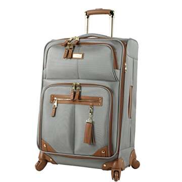 Steve Madden Unisex-Adult (Luggage only) Spinner, Harlo Gray, One Size