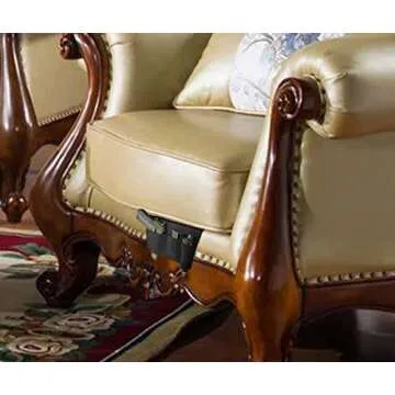 Bedside Holster, Pistol Holster, Bed Side Holster, Under Mattress Handgun Holster, Tactical Gun Holster with Flashlight Loop Holder Black