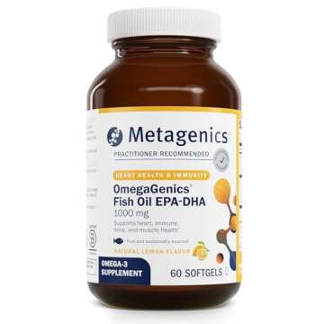 Metagenics Wellness Essentials - 30 Count, OmegaGenics EPA-DHA 1000-60 Softgels, and D3 5000-120 Softgels