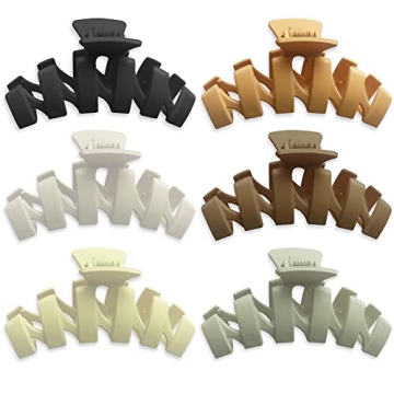 Large Non Slip Hair Clips for All Hair Types - 6 Pack