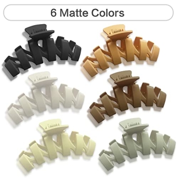 Large Non Slip Hair Clips for All Hair Types - 6 Pack