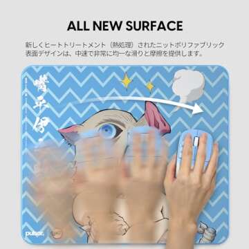 PulsarGamingGears x Demon Slayer - ES2 Esports Professional Level Gaming Mouse Pad/Mat 3mm Thickness...