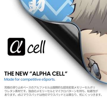 PulsarGamingGears x Demon Slayer - ES2 Esports Professional Level Gaming Mouse Pad/Mat 3mm Thickness Anti-Slip Base Anti-Fray Precision Stitching 19.3in x 16.5in (XL, Inosuke)