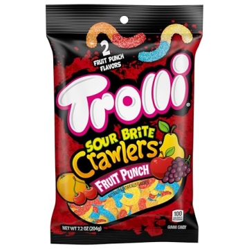 Trolli Sour Brite Crawlers Gummy Worms 7.2 oz