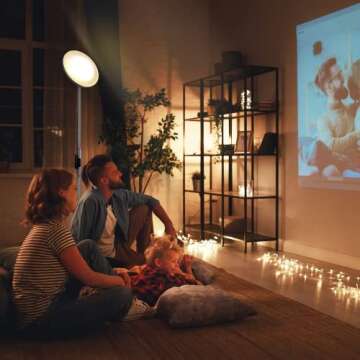 JOOFO 30W Floor Lamp with Remote and Color Control - Platinum