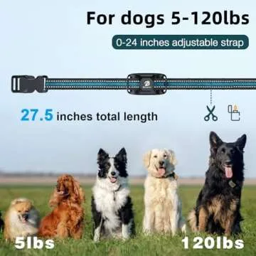 Bousnic Dog Shock Collar - 3300Ft Training Collar with Remote for 5-120lbs Small Medium Large Dogs Rechargeable Waterproof e Collar with Beep (1-8), Shake(1-16), Safe Shock(1-99) Modes (Blue)
