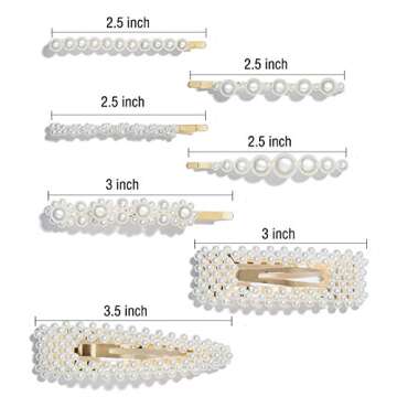 Stylish 15 Pcs Acrylic Pearl Hair Accessories for All
