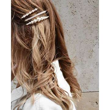 Stylish 15 Pcs Acrylic Pearl Hair Accessories for All