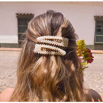 Stylish 15 Pcs Acrylic Pearl Hair Accessories for All