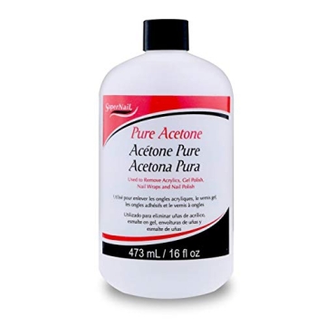 Super Nail Pure Acetone 16 Fl Oz - Professional Grade Solution