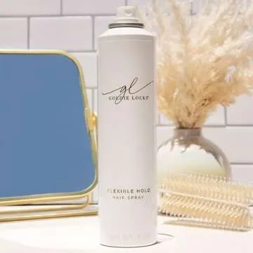 Goldie Locks Flexible Hold Hair Spray, Brushable Finish, For All Hair Types & Extensions, Humidity Resistant, Lightweight for Volume and Styling Control, 9 oz