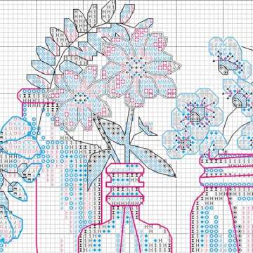 Dimensions Mason Jar Counted Cross Stitch Kit, 14 Count White Aida, 18'' x 7''.