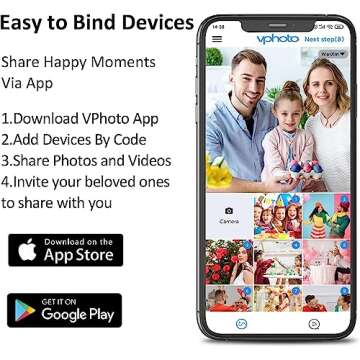 FULLJA WiFi Digital Picture Frame 9 Inch, Smart Digital Photo Frame with IPS Touch Screen HD Display, 8GB Storage, Easy to Share Photos or Videos via Free APP, Email, Cloud (Black)