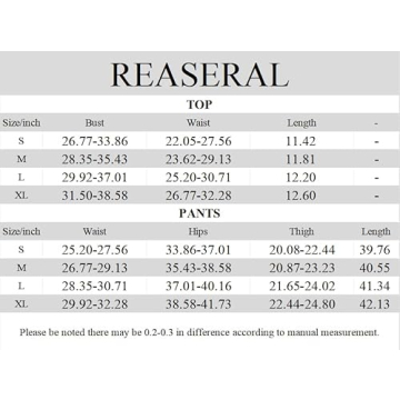 Trendy REASERAL Women's Sexy 2 Piece Outfit Sets