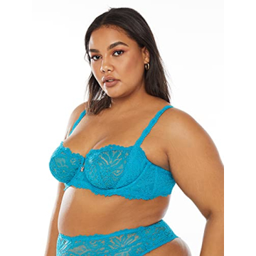Savage X Fenty Lace Balconette Bra with Rose Gold Charm