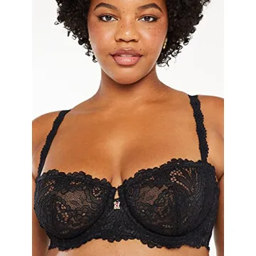 Savage X Fenty Lace Balconette Bra with Rose Gold Charm
