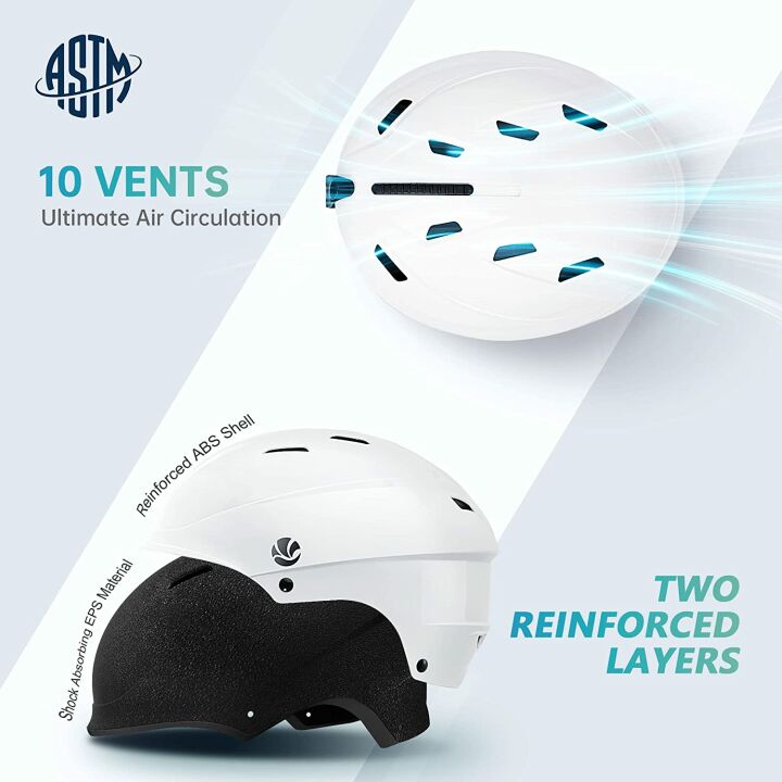 VANRORA Safety Ski Helmet with Goggles Compatibility