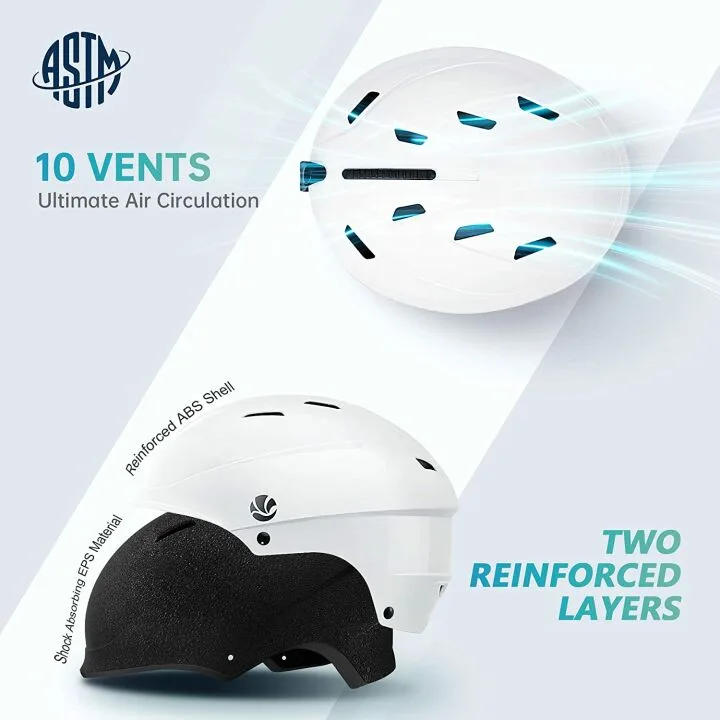 VANRORA Safety Ski Helmet with Goggles Compatibility