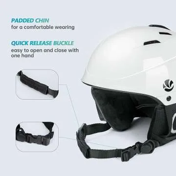 VANRORA Safety Ski Helmet with Goggles Compatibility