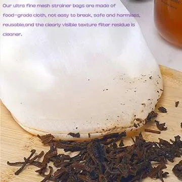 WMKGG Ultra Fine Mesh Strainer Bags, Reusable Mesh Filter Bags with Stainless Steel Handle Frame for Filter NutMilk, Coffee, Milk, Butter, Juices and Fresh Cheese (Large + Small)