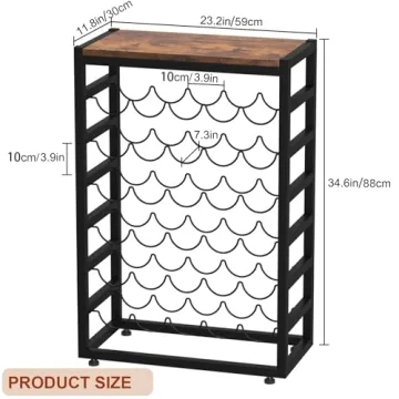YOLEO 6-Tier Wine Rack Holds 30 Bottles Stylishly