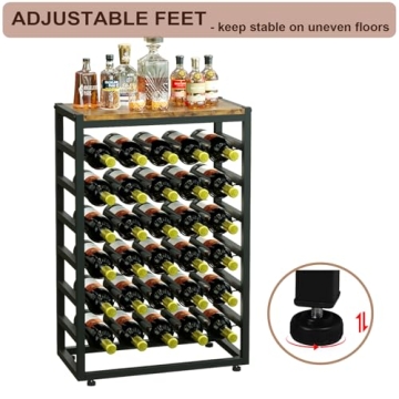 YOLEO 6-Tier Wine Rack Holds 30 Bottles Stylishly