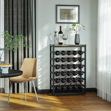 YOLEO 6-Tier Wine Rack Holds 30 Bottles Stylishly