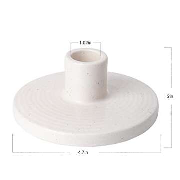 VICBOND Ceramic Holder for Candle and Palo Santo,Minimalist Style, Candle Burning Display Holder,for for Home Decorations, Wedding Parties, Festival Celebrations.
