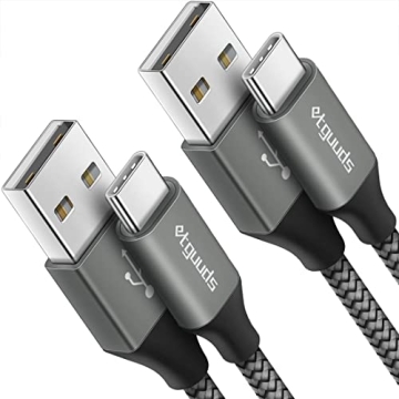 Fast Charging & Durable etguuds USB A to C Cable 2-Pack for Quick Sync