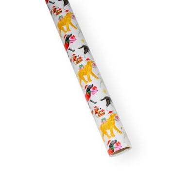 Caspari Christmas Delivery Gift Wrapping Paper Roll - 30" x 8'