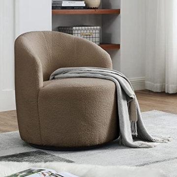 Wrofly 360° Swivel Barrel Chair Set of 2 - Cozy Accent