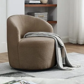 Wrofly 360° Swivel Barrel Chair Set of 2 - Cozy Accent