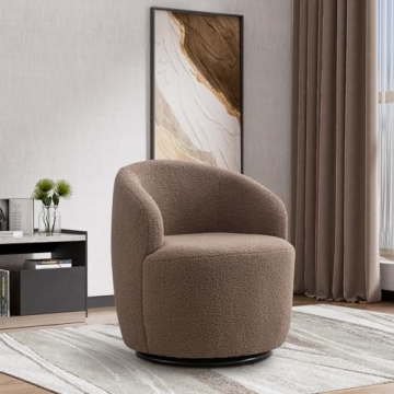 Wrofly 360° Swivel Barrel Chair Set of 2 - Cozy Accent