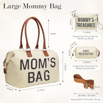 Stylish and Spacious Printe Diaper Bag Tote for Moms