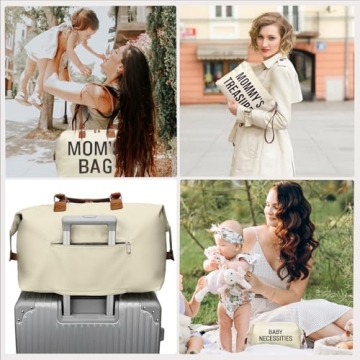 Stylish and Spacious Printe Diaper Bag Tote for Moms