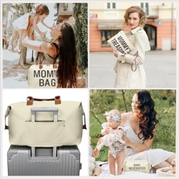 Stylish and Spacious Printe Diaper Bag Tote for Moms