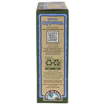 Down to Earth Organic Garden Gypsum Calcium Sulfate Fertilizer