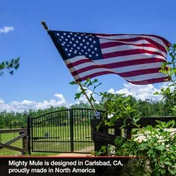 Mighty Mule MM271 Automatic Gate Opener, Solar Ready, Comes with Gate Opener Remote and More-Up to 12ft Long or 300lb, Black, 1 Gate Opener Kit