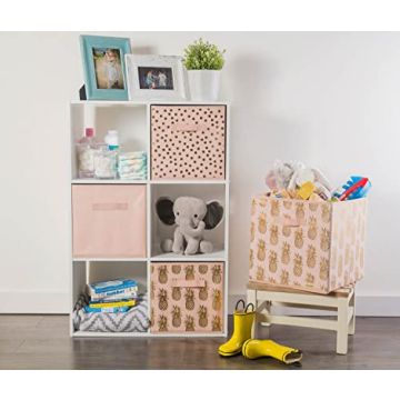 DII Millennial Pink Storage Bin Collection 2 Count