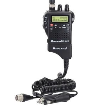 Midland 75-822 Handheld CB Radio & Mobile CB Radio – Walkie Talkie with 40 Channels, NOAA Weather ...