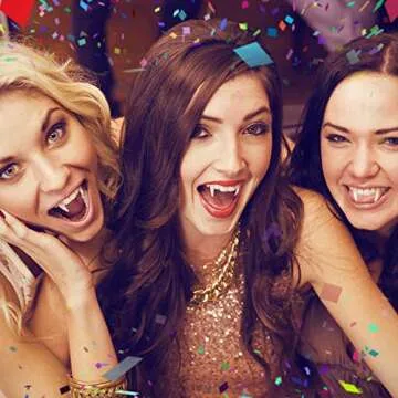 Zhanmai Vampire Teeth Costume Fangs for Cosplay & Halloween