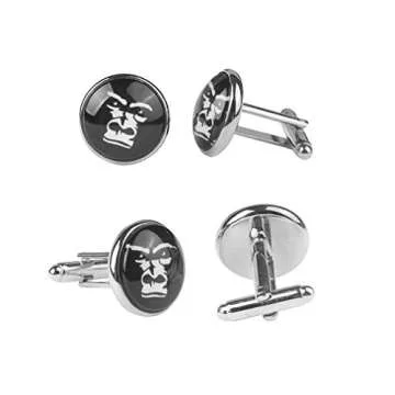 Cufflinks for Men Men's Cufflinks Set World Map Wedding Gifts for Groom Groomsman Father Grandfather Dad ZUNON (Earth cufflinks silver)